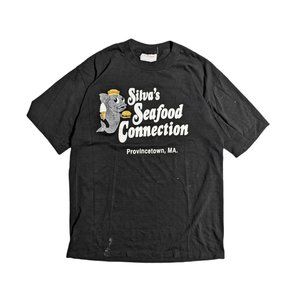 Vintage 80's Wearguard Seafood Single Stitch Tee Made in USA